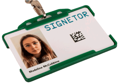 Sample Staff Id Badge - stocktake solution
