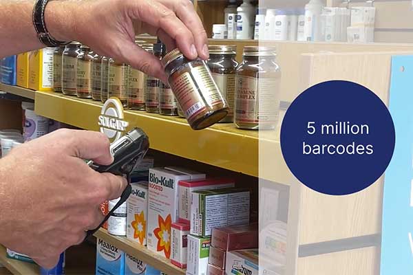 Database of 5 million barcodes