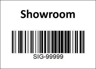 Sample Count Area Barcode label - stocktake solution