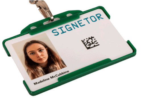 Sample Staff Id Badge - stocktake solution